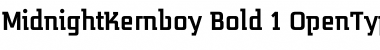 MidnightKernboy Bold Font