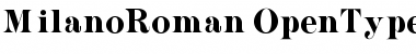 Milano Roman Font