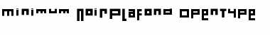 Minimum NoirPlafond Font