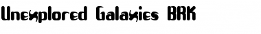 Unexplored Galaxies BRK Regular Font