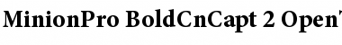 Minion Pro Bold Cond Caption Font