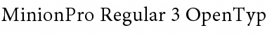 Minion Pro Regular Font