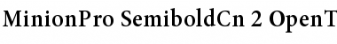 Minion Pro Semibold Cond Font