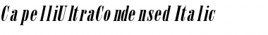 CapelliUltraCondensed Italic Font