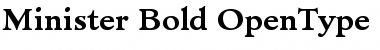 Minister Bold Font