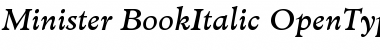 Minister Book Italic Font