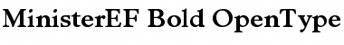 MinisterEF Bold Font