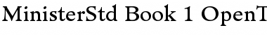 Minister Std Book Font