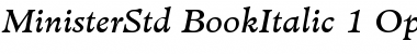 Minister Std Book Italic Font