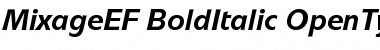 MixageEF BoldItalic Font