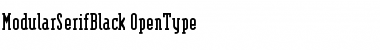 ModularSerifBlack Regular Font