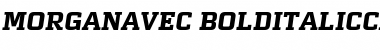 MorganAvec Bold ItalicCaps Font