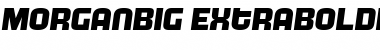 MorganBig ExtraboldItalic Font