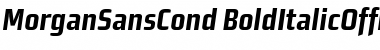 MorganSansCond Bold ItalicOffice Font