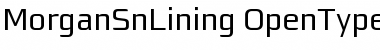 MorganSnLining Font