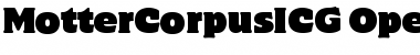 Download MotterCorpusICG Font