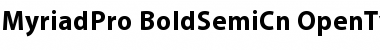 Myriad Pro Bold SemiCondensed Font