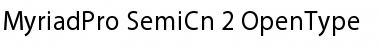 Myriad Pro SemiCondensed Font