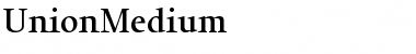 Download UnionMedium Font