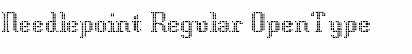 Needlepoint Regular Font