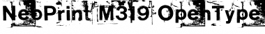 NeoPrint M319 Regular Font
