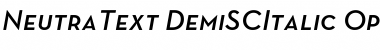 Neutra Text Light SC Demi Italic Font