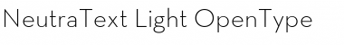 Download Neutra Text Light Font