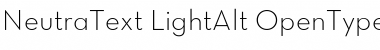 Neutra Text Light Alt Regular Font