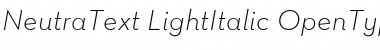 Download Neutra Text Light Font