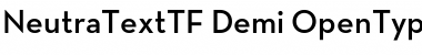 Neutra Text TF Light Demi Font