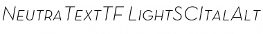 Download Neutra Text TF Light SC Alt Font