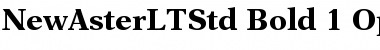 New Aster LT Std Bold Font