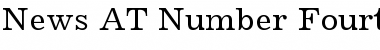 News AT Number Fourteen Regular Font