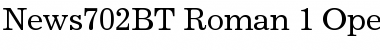 News 702 Regular Font