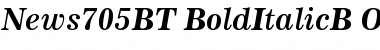 News 705 Bold Italic Font