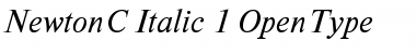 NewtonC Italic Font