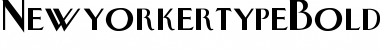 NewyorkertypeBold Regular Font