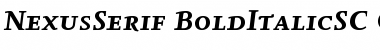 Download NexusSerif-BoldItalicSC Font