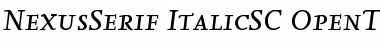 Download NexusSerif-ItalicSC Font