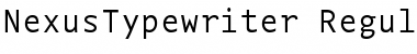 Download NexusTypewriter-Regular Font