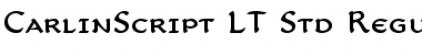 CarlinScript LT Std RegularSC Regular Font