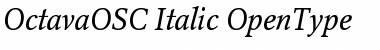 OctavaOSC Italic Font