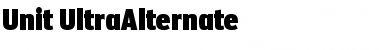 Unit-UltraAlternate Regular Font