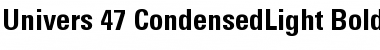 Download Univers 47 CondensedLight Font