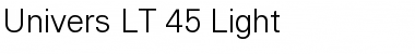 Download Univers LT 45 Light Font