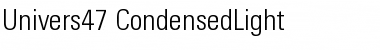 Download Univers47-CondensedLight Font