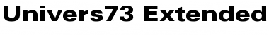 Download Univers73-ExtendedBlack Font