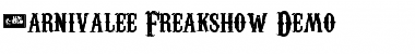 Download Carnivalee Freakshow Demo Font