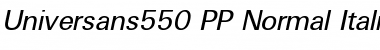 Universans550_PP Regular Font