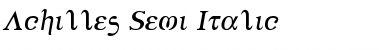 Download Achilles Semi-Italic Font